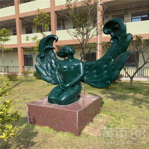 【广东玻璃钢雕塑厂家定制校园景观人物雕塑制品】- 