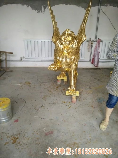铸造铜狮子 赣州黄铜狮子雕塑厂
