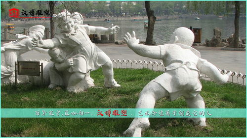 童趣主题人物景观雕塑品赏析 回想起童年时光