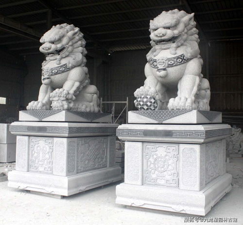 石雕狮子的作用和花岗岩狮子解说介绍 福建石雕狮子工艺好 九龙星园林古建