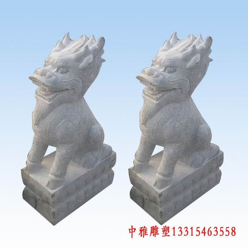 石貔貅厂雕塑 商丘汉白玉貔貅雕塑图片