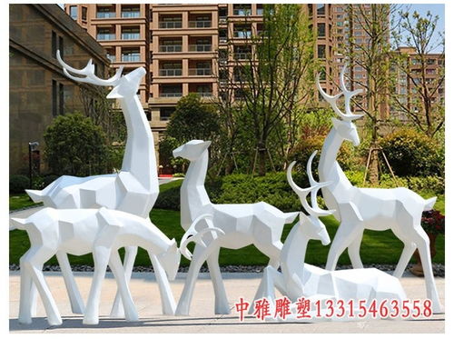 玻璃钢鹿雕塑批发商加 白山玻璃钢雕塑鹿加工厂