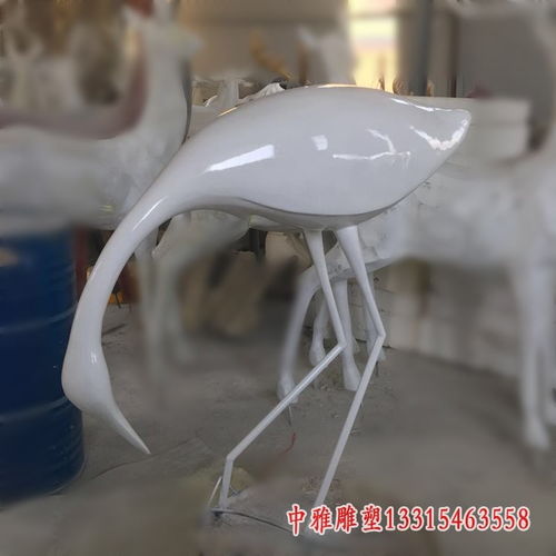 玻璃钢雕塑火烈鸟 海口玻璃钢火烈鸟雕塑订制