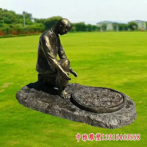 茶文化铜雕 亳州红铜雕塑茶文化厂