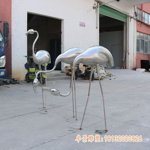 不锈钢火烈鸟广场抽象雕塑 玉溪火烈鸟不锈钢雕塑加工厂
