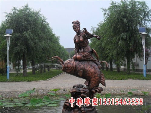 青铜雕塑景观喷泉 海南喷泉铜雕雕塑订制