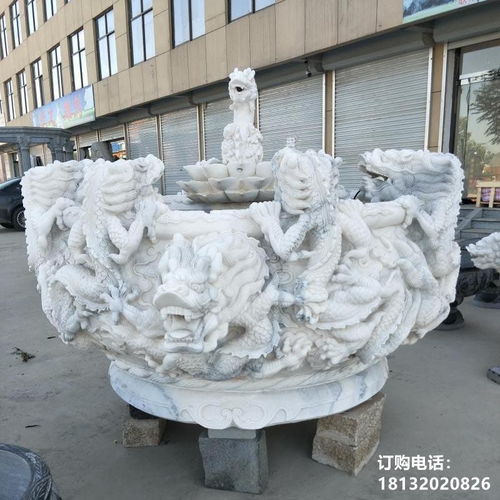 晚霞红景观花盆石雕 台州花岗岩雕塑制作厂的专业工艺与安装服务